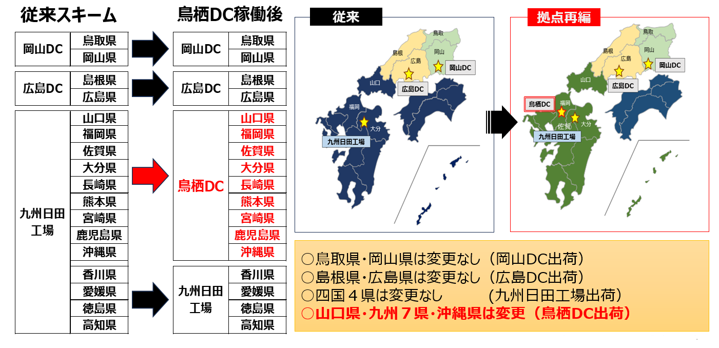 SB鳥栖DC配送エリア図